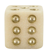Dekor dobókocka fehér színben 8X8X8 cm Dekorációs figura Mauro Ferretti