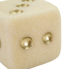 Dekor dobókocka fehér színben 8X8X8 cm Dekorációs figura Mauro Ferretti