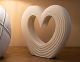 Elegáns szív dekoráció fehér színben 30X7X26 cm Dekorációs figura Mauro Ferretti