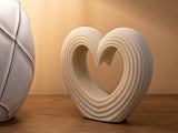 Elegáns szív dekoráció fehér színben 21X6X19 cm Dekorációs figura Mauro Ferretti
