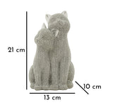 Ezüst cicapár szobor – 13x10x21 cm Dekorációs figura Mauro Ferretti