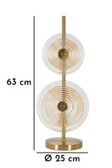 Modern design asztali lámpa arany talppal 25x63 cm Mauro Ferretti
