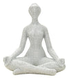 YOGA WOMAN SILVER CM 20,5X15,5X23 Dekorációs figura Mauro Ferretti