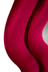 Modern fali tükör EMILY bársony FUCHSIA 60X6X160 ( belső tükör mérete 42X144) cm Fali tükör Mauro Ferretti