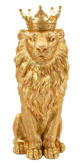 Golden King arany oroszlán dekorációs figura 30X42X74 cm Dekorációs figura Mauro Ferretti