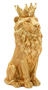 Golden King arany oroszlán dekorációs figura 30X42X74 cm Dekorációs figura Mauro Ferretti