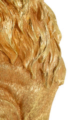 Golden King arany oroszlán dekorációs figura 30X42X74 cm Dekorációs figura Mauro Ferretti
