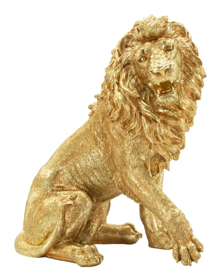 Lion of Glory arany oroszlán dekorációs figura 45X29X55 cm Dekorációs figura Mauro Ferretti