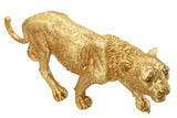 Royal Chase – elegáns arany gepárd szobor 89X21X33 cm Dekorációs figura Mauro Ferretti