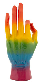 Szívárvány színes OK kéz figura 16X10,5X36 cm Dekorációs figura Mauro Ferretti
