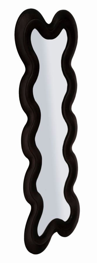 MONICA BLACK Modern fali tükör 58 4 160 ( belső tükör mérete 39 124) cm Fali tükör Mauro Ferretti