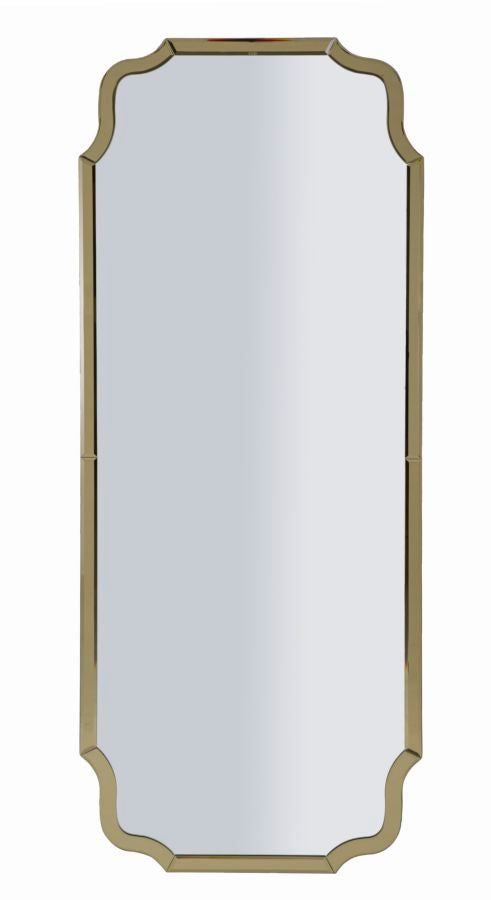 Modern fali tükör ISTANBUL arany 60X2X150 ( belső tükör mérete 54X143,5) cm Fali tükör Mauro Ferretti