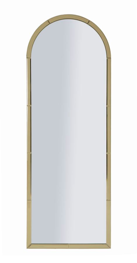 BAKU arany Modern fali tükör 55X2X150 ( belső tükör mérete 49X144) cm Fali tükör Mauro Ferretti