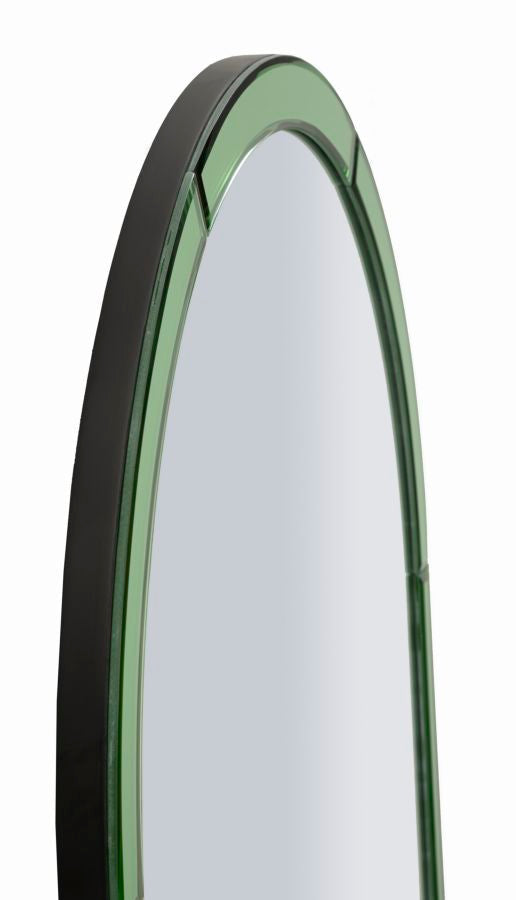 BAKU zöld Modern fali tükör 55X2X150 ( belső tükör mérete 49X144) cm Fali tükör Mauro Ferretti