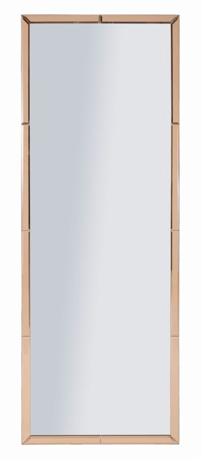 Modern fali tükör BERLIN Rózsaszín 55X2X150 ( belső tükör mérete 49X143,5) cm Fali tükör Mauro Ferretti