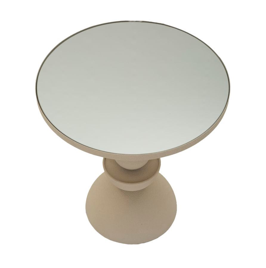 kortárs dohányzóasztal tükörlappal Ø40 cm – Dune