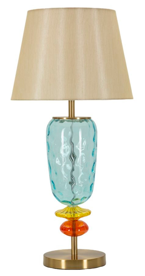 Clarisse modern üveg design nagy asztali lámpa Ø35x73 cm Asztali lámpa Mauro Ferretti