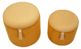 tárolós puff készlet – 2 db – Mustársárga