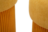 puff készlet – 2 db, mustársárga – Aspen