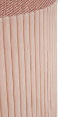 rózsaszín 3 db-os bársony puff készlet tárolóval– Rosa
