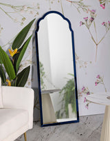 TANGIER kék Modern fali tükör 55X2X150 ( belső tükör mérete 49X144) cm Fali tükör Mauro Ferretti