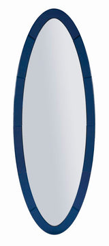 OSLO kék Modern fali tükör 55X2X150 ( belső tükör mérete 42,5x137,5) cm Fali tükör Mauro Ferretti