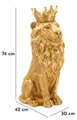 Golden King arany oroszlán dekorációs figura 30X42X74 cm Dekorációs figura Mauro Ferretti