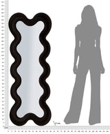 MONICA BLACK Modern fali tükör 58 4 160 ( belső tükör mérete 39 124) cm Fali tükör Mauro Ferretti