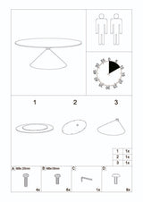 Space márvány hatású ovális étkezőasztal 180x90 cm – modern design, fekete talppal Étkezőasztal Mauro Ferretti