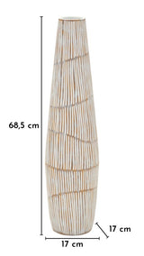 Padlóváza 68,5 cm antikolt tört fehér