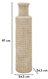 Magas padlóváza 97 cm bézs kőhatású dekorral