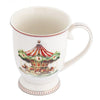 Karácsonyi porcelán bögre - 300 ml körhintás Royal Christmas
