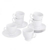Porcelán espresso kávés csésze aljjal - 100 ml - 6 személyes készlet