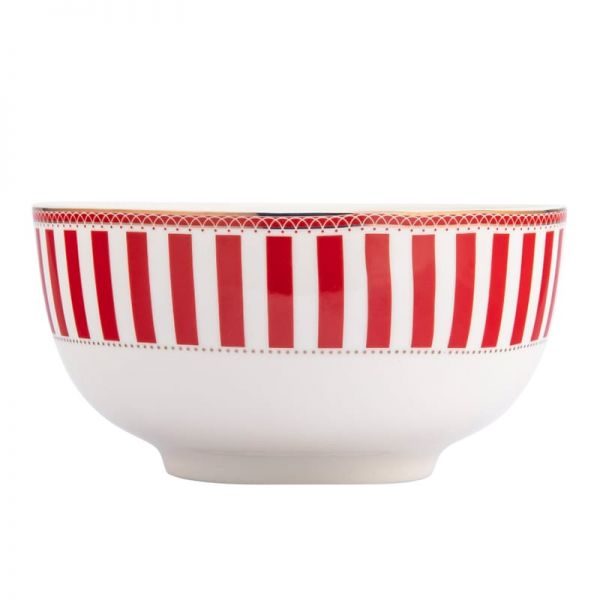 Karácsonyi porcelán mély leveses tálka 600 ml körhintás Royal Christmas