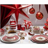 Karácsonyi porcelán mély leveses tálka 600 ml körhintás Royal Christmas