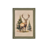 Karácsonyi Konyharuha 50x70 pamut Bosco incantato szarvas