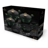 10 részes indukciós edénykészlet smaragdzöld Berlinger Haus Emerald Collection