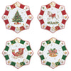 Karácsonyi porcelán kicsi desszertes tányér 4 db szett Ø 16 díszdobozban Christmas Tale