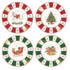 Karácsonyi porcelán desszertes tányér 4 db szett díszdobozban Christmas Tale