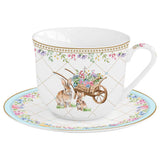 Spring Bloom húsvéti porcelán nagy reggeliző csésze 370 ml díszdobozban