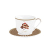 Porcelán nagy reggeliző csésze aljjal 370 ml díszdobozban Sweet Moments