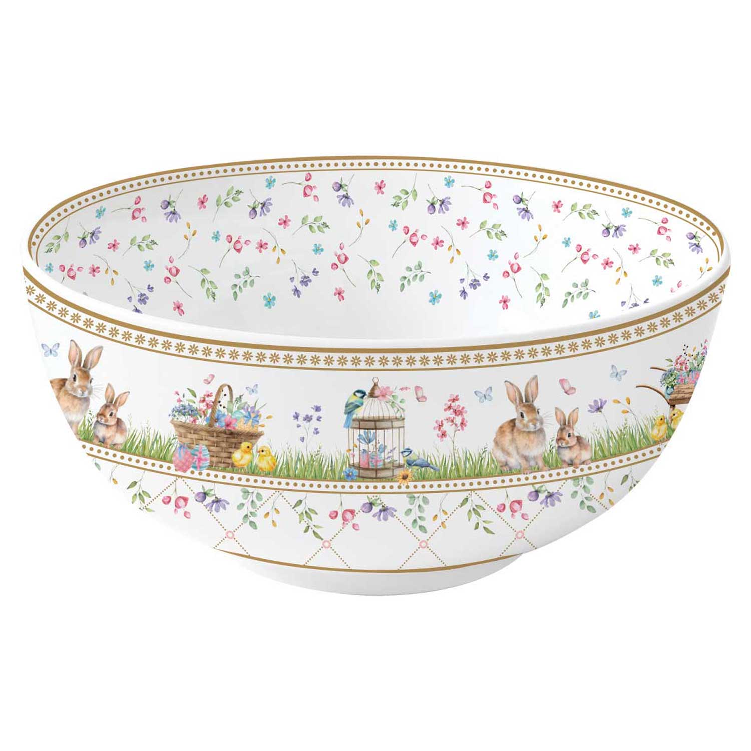Spring Bloom húsvéti porcelán nagy tál 23 cm