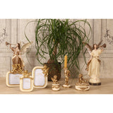Dekor figura angyal 40,5 cm – bézs