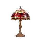 Tiffany asztali lámpa 30 cm – Belle Rouge, rózsaszín