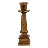 Vintage gyertyatartó 21,5 cm – arany