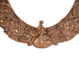 Vintage képkeret 13 × 18 cm – pávás, arany