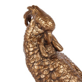 Dekor figura papagáj talapzaton 28 cm