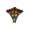 Tiffany fali lámpa – Butterfly, pillangó, többszínű