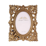 Vintage képkeret 10 × 15 cm – ovális, arany