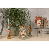 Vintage gyertyatartó 25,5 cm – leopárdos, arany